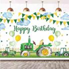 180x110cm  Farm Tractor Photography Backdrop Cloth Birthday Party Decoration Supplies - 1