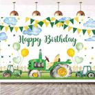 180x270cm Farm Tractor Photography Backdrop Cloth Birthday Party Decoration Supplies - 1