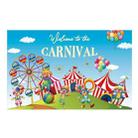 Animal Amusement Park Carnival Theme Background Banner Pull Flag Circus Background Decorative Cloth(W23022703) - 1