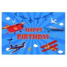 180x110cm Airplane Theme Birthday Background Cloth Children Birthday Party Decoration Photography Background - 2