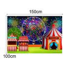 150 x 100cm Circus Amusement Park Ferris Wheel Photography Background Cloth(MDA08214) - 3
