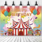 150x100cm Children Birthday Background Cloth Carnival Gay Party Birthday Theme Background Banner Circus Background Hanging Flag - 1