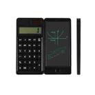 Solar Calculator Handwriting Board Learning Office Portable Folding LCD Writing Board(Black) - 1