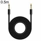 0.5m JINGHUA 6.5mm Audio Cable Male to Male Microphone Instrument Tuning Cable - 1