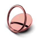 Full Metal Bracket 360 Degree Rotating Magnetic Phone Ring Buckle(Rose Gold) - 1