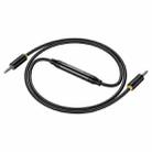 1m JINGHUA 3.5mm Cable Audio Conversion Microphone Two-way Transcriber - 1