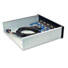7 Port USB2.0 Optical Drive Bit Front Panel, Style: Flat Mouth - 2