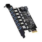 PCE7USB-R05  PCI-E To USB 3.2 GEN1 7-Port 19PIN Expansion Card Super Speed 5Gbps - 1