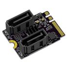 M2 to SATA3.0 Adapter Card PCI-E3.0 Card KEY A+E WiFi M.2 to SATA JMB582 Chip(Black) - 2