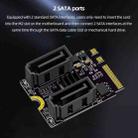 M2 to SATA3.0 Adapter Card PCI-E3.0 Card KEY A+E WiFi M.2 to SATA JMB582 Chip(Black) - 7