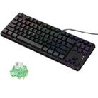 Ajazz AK873 87 Keys RGB Version Hot Swap Wired DIY Customized Mechanical Keyboard Shanlan Shaft (Black) - 1