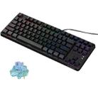 Ajazz AK873 87 Keys RGB Version Hot Swap Wired DIY Customized Mechanical Keyboard Biluo Shaft (Black) - 1