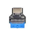 USB 3.0 19PIN Header to Type-E Front A-Key Interface Extend USB Ports to PC, Spec: Up-high - 1