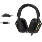 Ajazz AX368 Computer Game Audio Recognition RGB Headset 7.1 Channel Version (Black) - 1