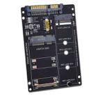 SATA 22PIN To MSATA Or M.2 NGFF SATA Card 2 In 1 SSD Converter Card Only Card - 1