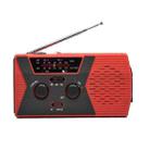 AM/FM/NoAA 2000mAh Emergency Radio Portable Hand Crank Solar Powered Radio(Red) - 1