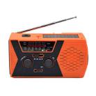 AM/FM/NoAA 2000mAh Emergency Radio Portable Hand Crank Solar Powered Radio(Orange) - 1