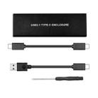 USB3.2 To M.2 NVME Hard Disk Box NGFF PCIE Protocol To TYPE-C, Color: Black with C-C Cable - 1