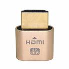 2pcs Graphics Card Spoofer HDMI Dummy Load Simulates HD Displays(Gold) - 1