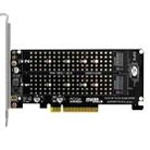 PCI-E X8 Double Disk Transfer Card NVME M.2 MKEY SSD RAID Array Expansion Adapter(PH45) - 1
