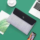 BUBM Magnetic Laptop Inner Bag, Size: 12 inch(Gray + Black) - 1