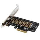 5pcs NVME Transfer Card M.2 To PCIE3.0/4.0 Full Speed X4 Expansion Card, Style: Full Height - 1