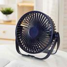 3-in-1 Electric Fan Wall Mounted Desktop Quiet Brushless Turbine Mini Fan, Style: USB Plug(Blue) - 1