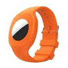 For Airtag Silicone Children Watch Band Protective Case(Orange) - 1