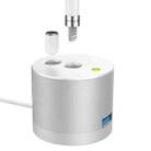 For Apple Pencil 1 USB Charging Adapter Metal Base With LED Indicator, Color: Silver - 1