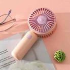 Handheld USB Charging Portable Desktop Small Electric Fan(Pink) - 1