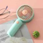 Handheld USB Charging Portable Desktop Small Electric Fan(Green) - 1