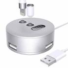 For Apple Pencil 1 3 USB Port Charging Aluminum Base(Silver) - 1