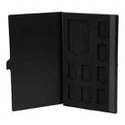 1SD+ 8TF  Aluminum Micro SD Cards Holder Pin Storage Box 9 solts for SD/ SIM/TF Memory Card(Black) - 1