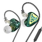 CVJ In-Ear Wired Gaming Earphone, Color: With Mic Green - 1