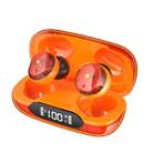 Transparent Bluetooth Wireless In Ear Digital Display E-Sports TWS Mini Earpone(Orange) - 1