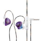 CVJ In Ear Wired Round Holes Universal Game Earphone(Purple) - 1