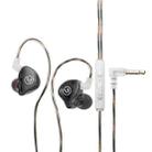 CVJ In Ear Wired Round Holes Universal Game Earphone(Black) - 1