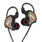 CVJ Eight Unit Circle Iron In-Ear Interchangeable Earphone, Color: Black Brown - 1