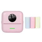 Mini Student Wrong Question Bluetooth Thermal Printer With 3 Rolls Color Paper(Pink) - 1