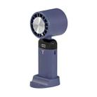 Small Handheld Portable Silent Fan USB Charging Mini Folding Fan, Style: Cooling Style (Blue) - 1