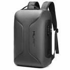 Business Large Capacity Travel Bag Multifunctional Waterproof Laptop Backpack With USB Port(Light Grey) - 1