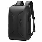 Business Large Capacity Travel Bag Multifunctional Waterproof Laptop Backpack With USB Port(Black) - 1