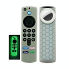 2pcs Remote Control Case For Amazon Fire TV Stick 2021 ALEXA 3rd Gen With Airtag Holder(Luminous Green) - 1
