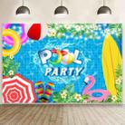 80x120cm Summer Pool Party Decoration Backdrop Swimming Ring Photography Background Cloth(11415879) - 1