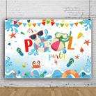 80x120cm Summer Pool Party Decoration Backdrop Swimming Ring Photography Background Cloth(11418491) - 1
