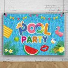 80x120cm Summer Pool Party Decoration Backdrop Swimming Ring Photography Background Cloth(11311789) - 1