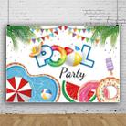 80x120cm Summer Pool Party Decoration Backdrop Swimming Ring Photography Background Cloth(11311790) - 1