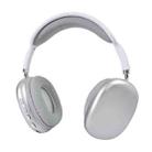 Wireless Bluetooth Headphones Noise Reduction Stereo Gaming Headset(Silver) - 1