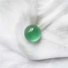 Transparent Solid Color Phone Airbag Holder Epoxy Crystal Ball Telescopic Ring Rack(Emerald Green) - 1