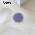 5pcs Solid Color Drop Glue Airbag Bracket Mobile Phone Ring Buckle(Lavender Purple) - 1